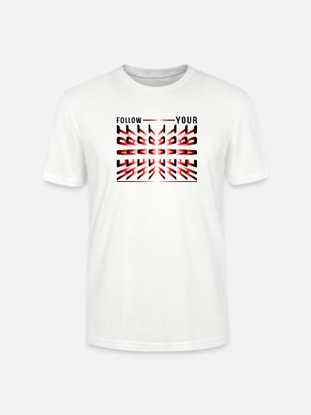 Crimson Kaleidoscope Glyphs - Stanley/Stella Crafter Unisex Organic T-Shirt - white