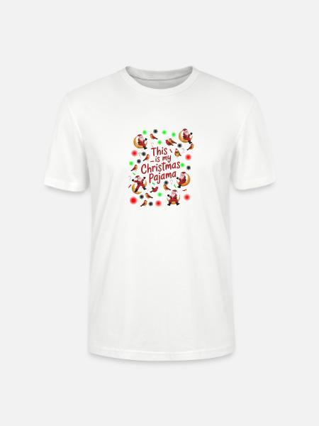 This Is My Christmas Pajama - Stanley/Stella Crafter Unisex Organic T-Shirt - white
