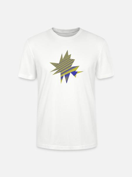 Vibrant Nebula Starburst - Stanley/Stella Crafter Unisex Organic T-Shirt - white