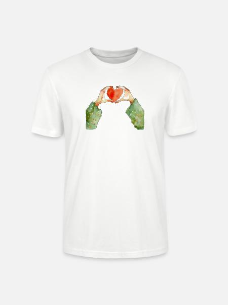Hands Heart - Stanley/Stella Crafter Unisex Organic T-Shirt - white