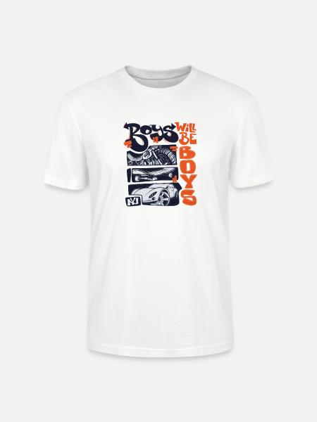 Roys Wheels & Sneakers - Stanley/Stella Crafter Unisex Organic T-Shirt - white