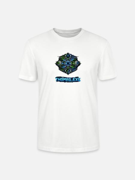 Neon Circuit Emblem - Stanley/Stella Crafter Unisex Organic T-Shirt - white