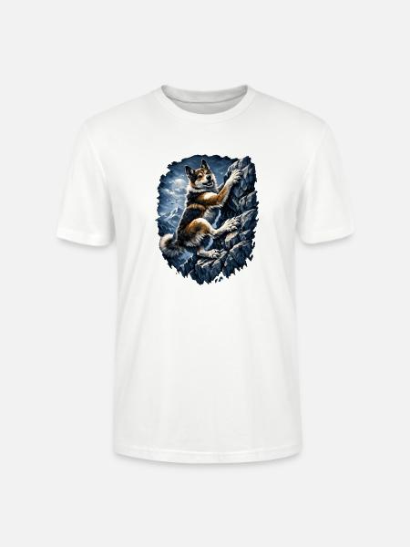 Alpine Husky Climber - Stanley/Stella Crafter Unisex Organic T-Shirt - white