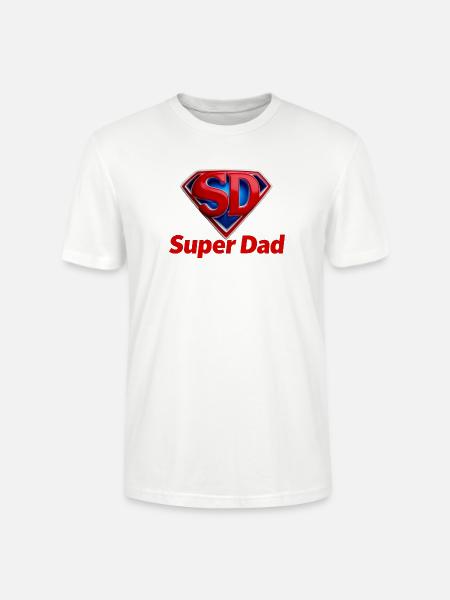 Super Dad Hero - Stanley/Stella Crafter Unisex Organic T-Shirt - white