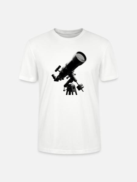 Skywatch Telescope Art - Stanley/Stella Crafter Unisex Organic T-Shirt - white
