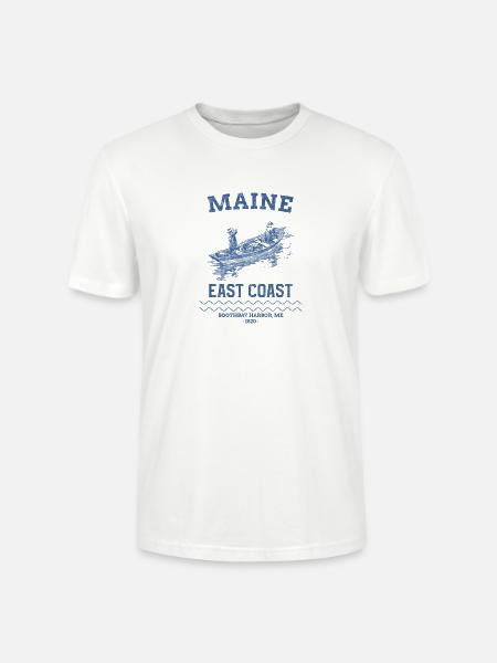 east_coast_boothbay - Stanley/Stella Crafter Unisex Organic T-Shirt - white