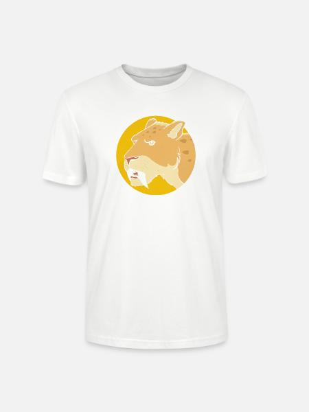 Sabertooth Tiger Prehistoric Smilodon - Stanley/Stella Crafter Unisex Organic T-Shirt - white