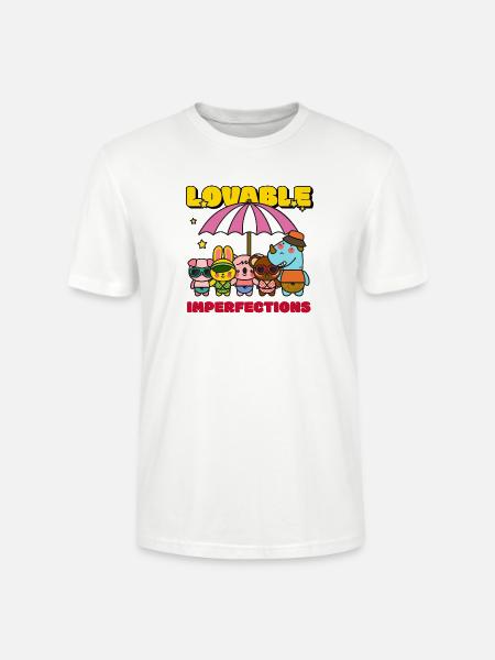 Lovable Hyperfections Umbrella Crew - Stanley/Stella Crafter Unisex Organic T-Shirt - white