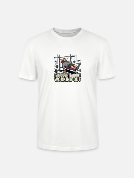 Emotionally Weak Physically Strong - Stanley/Stella Crafter Unisex Organic T-Shirt - white