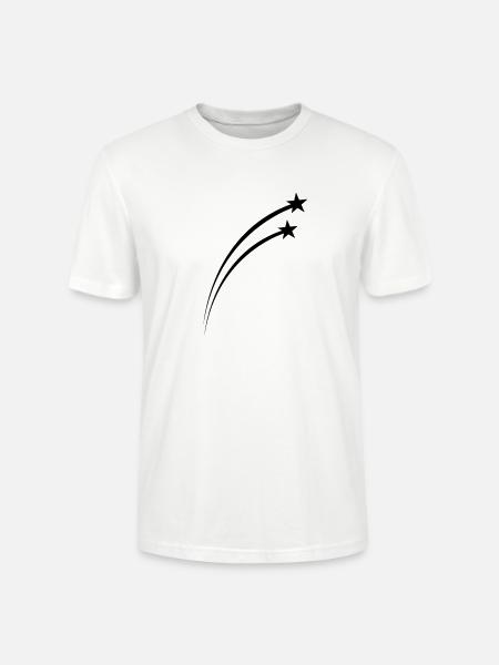 Twin Shooting Star Meteor Arc - Stanley/Stella Crafter Unisex Organic T-Shirt - white