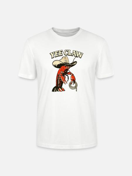 Yee Claw Lobster Cowboy - Stanley/Stella Crafter Unisex Organic T-Shirt - white