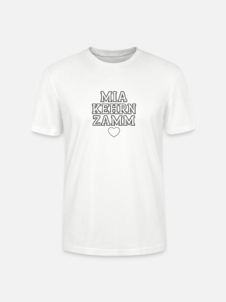 Mia Kehren Zamm Heart Tee - Stanley/Stella Crafter Unisex Organic T-Shirt - white