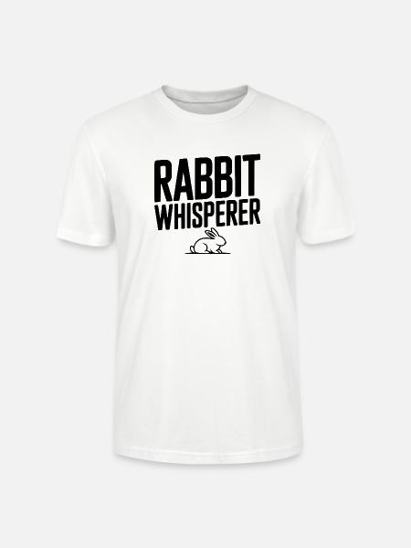Rabbit Whisperer - Stanley/Stella Crafter Unisex Organic T-Shirt - white