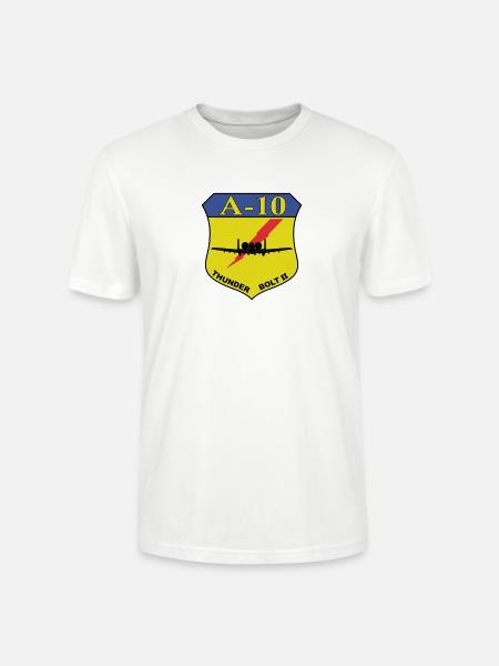 A-10 Thunderbolt II Shield - Stanley/Stella Crafter Unisex Organic T-Shirt - white