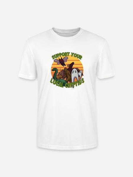 Support Your Local Cryptids - Stanley/Stella Crafter Unisex Organic T-Shirt - white