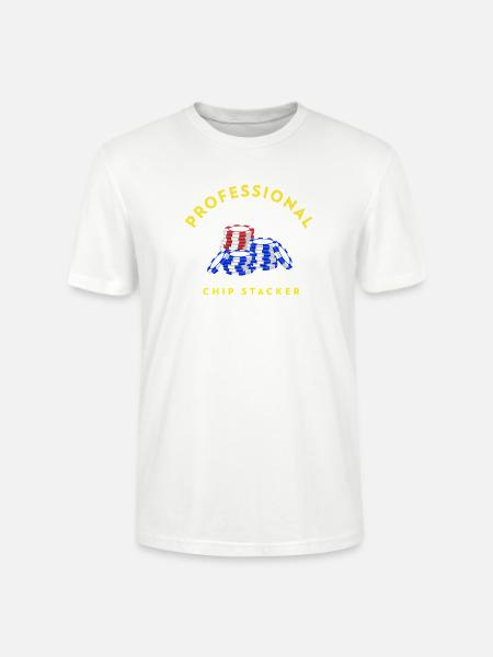 Professional_Chip_Stacker - Stanley/Stella Crafter Unisex Organic T-Shirt - white