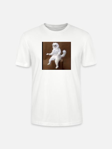 Plush on Stool - Stanley/Stella Crafter Unisex Organic T-Shirt - white