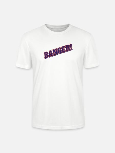Banger purple orange - Stanley/Stella Crafter Unisex Organic T-Shirt - white