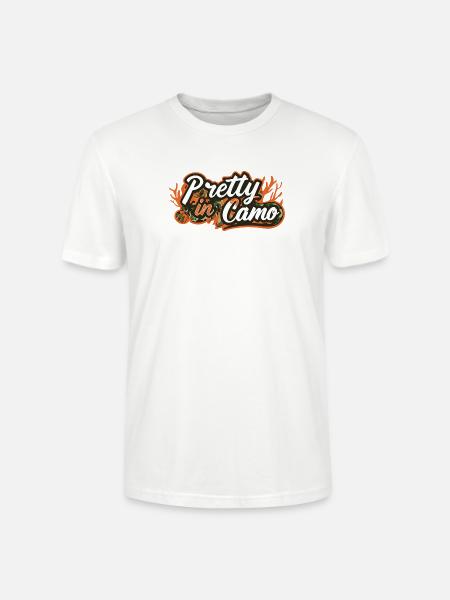 Pretty in Camo - Stanley/Stella Crafter Unisex Organic T-Shirt - white