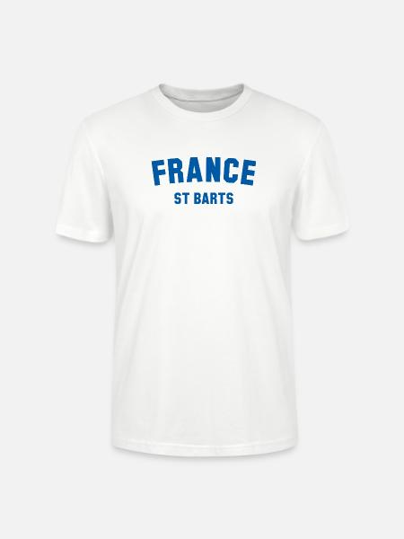 St Barts France Caribbean - Stanley/Stella Crafter Unisex Organic T-Shirt - white