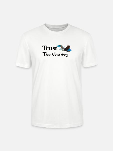 Soaring Eagle in Blue Sky - Stanley/Stella Crafter Unisex Organic T-Shirt - white