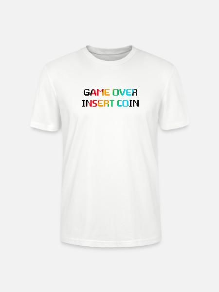 Game Over Insert Coin - Stanley/Stella Crafter Unisex Organic T-Shirt - white