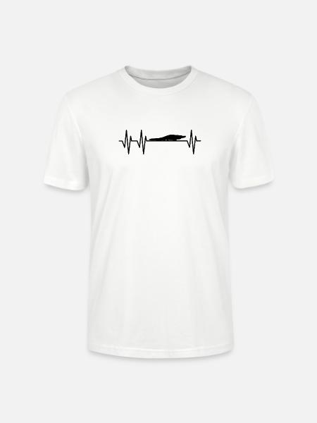 Alligator Heartbeat - Stanley/Stella Crafter Unisex Organic T-Shirt - white