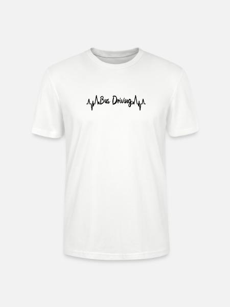 Bus Driving ECG - Stanley/Stella Crafter Unisex Organic T-Shirt - white