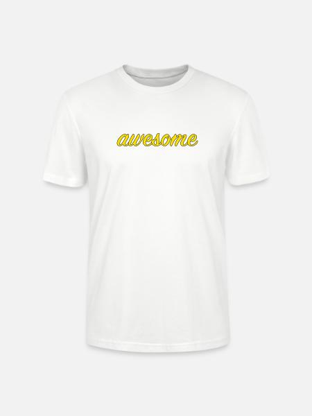 Awesome - Stanley/Stella Crafter Unisex Organic T-Shirt - white