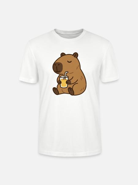Bear Sips Sunshine - Stanley/Stella Crafter Unisex Organic T-Shirt - white