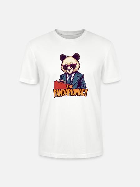 Pandaplomacy Suit Style - Stanley/Stella Crafter Unisex Organic T-Shirt - white
