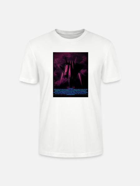 Neon Sky Battle Overdrive - Stanley/Stella Crafter Unisex Organic T-Shirt - white