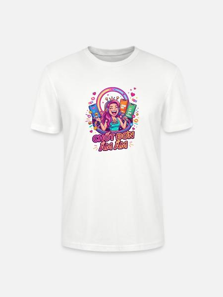 Neon Goddess Streamer - Stanley/Stella Crafter Unisex Organic T-Shirt - white