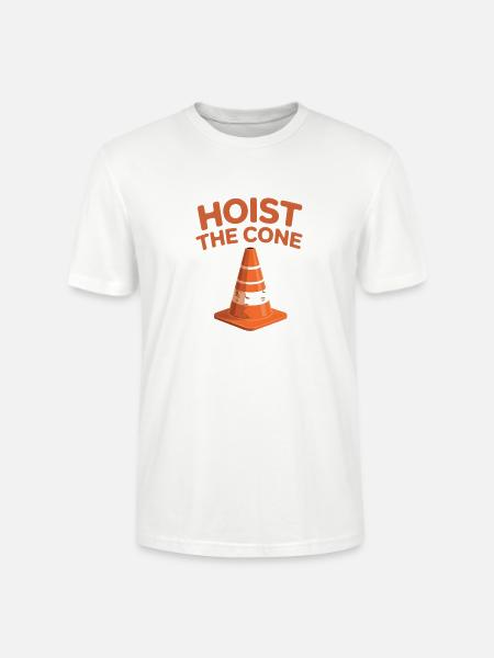 Hoist the Cone Graphic Tee - Stanley/Stella Crafter Unisex Organic T-Shirt - white