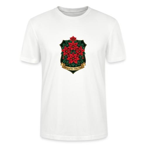 Poinsettia Crest T-Shirt - Stanley/Stella Crafter Unisex Organic T-Shirt