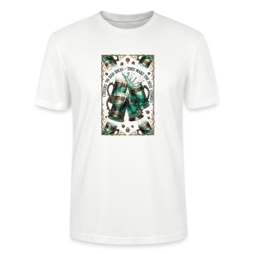 Cheers to Bad Ideas Tankards Graphic Tee - Stanley/Stella Crafter Unisex Organic T-Shirt