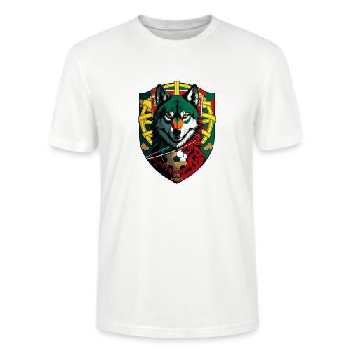 Portugal Iberian Wolf Soccer T Shirt,Football Gift - Stanley/Stella Crafter Unisex Organic T-Shirt