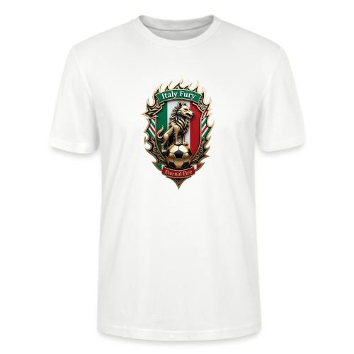 Italy Wolf Fury T-Shirt, Italian Flag Pride Gift - Stanley/Stella Crafter Unisex Organic T-Shirt