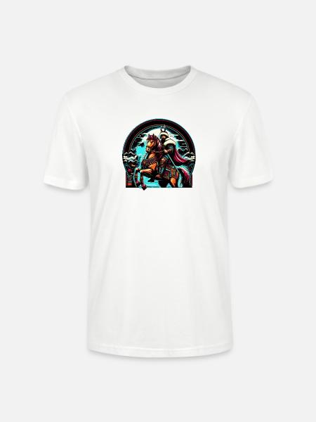 Warrior Horseman Art - Stanley/Stella Crafter Unisex Organic T-Shirt - white