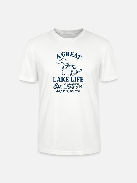 It's a Great Lake Life - Stanley/Stella Crafter Unisex Organic T-Shirt - white
