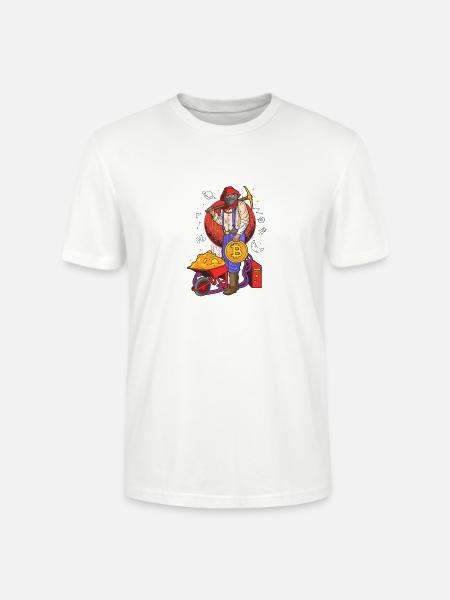 Fuse crypto culture with streetwear attitude - Stanley/Stella Crafter Unisex Organic T-Shirt - white