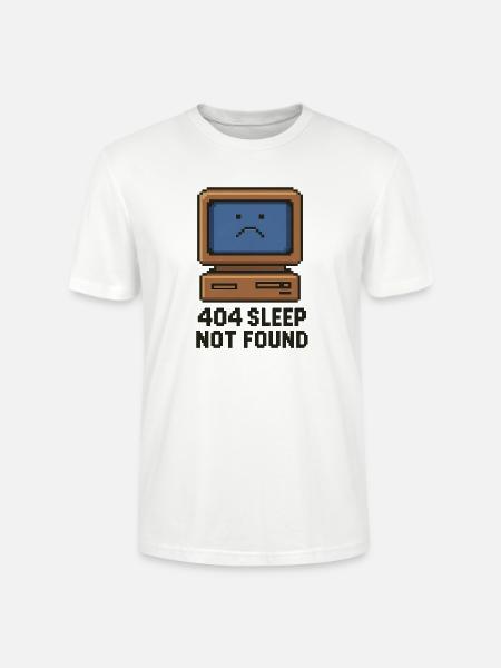404 Sleep Not Found - Stanley/Stella Crafter Unisex Organic T-Shirt - white