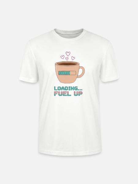 Coffee Loading… - Stanley/Stella Crafter Unisex Organic T-Shirt - white