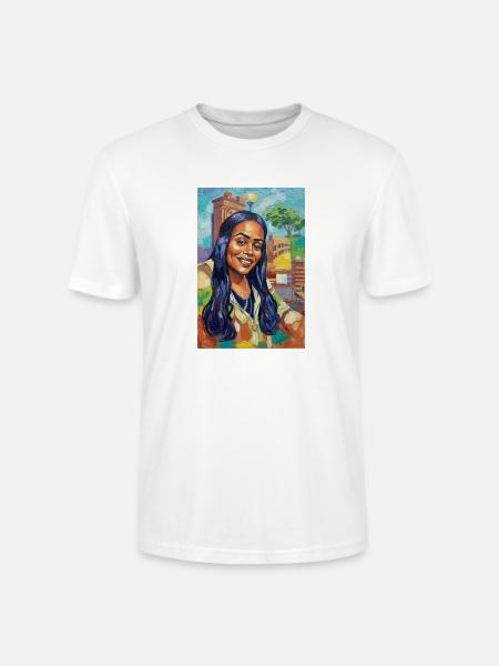 Bluehair City Portrait - Stanley/Stella Crafter Unisex Organic T-Shirt - white