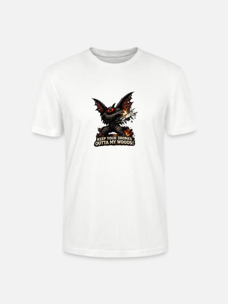 Mothman Drones  - Stanley/Stella Crafter Unisex Organic T-Shirt - white