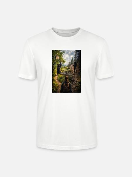 Choose the bear - Stanley/Stella Crafter Unisex Organic T-Shirt - white