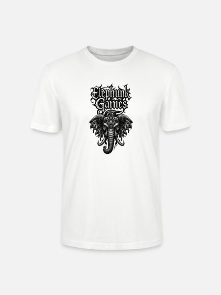 Elephant Games Logo - Stanley/Stella Crafter Unisex Organic T-Shirt - white