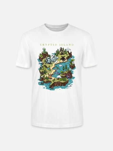 Cryptid Island - Stanley/Stella Crafter Unisex Organic T-Shirt - white