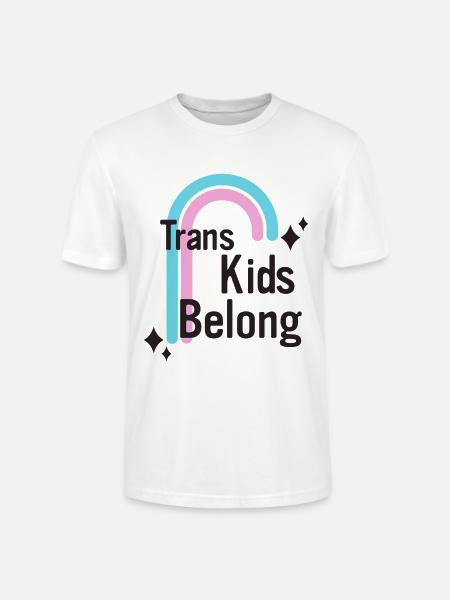Trans Kids Belong - Stanley/Stella Crafter Unisex Organic T-Shirt - white