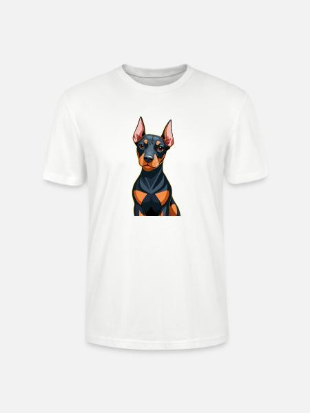 Dobermann dog puppy - Stanley/Stella Crafter Unisex Organic T-Shirt - white